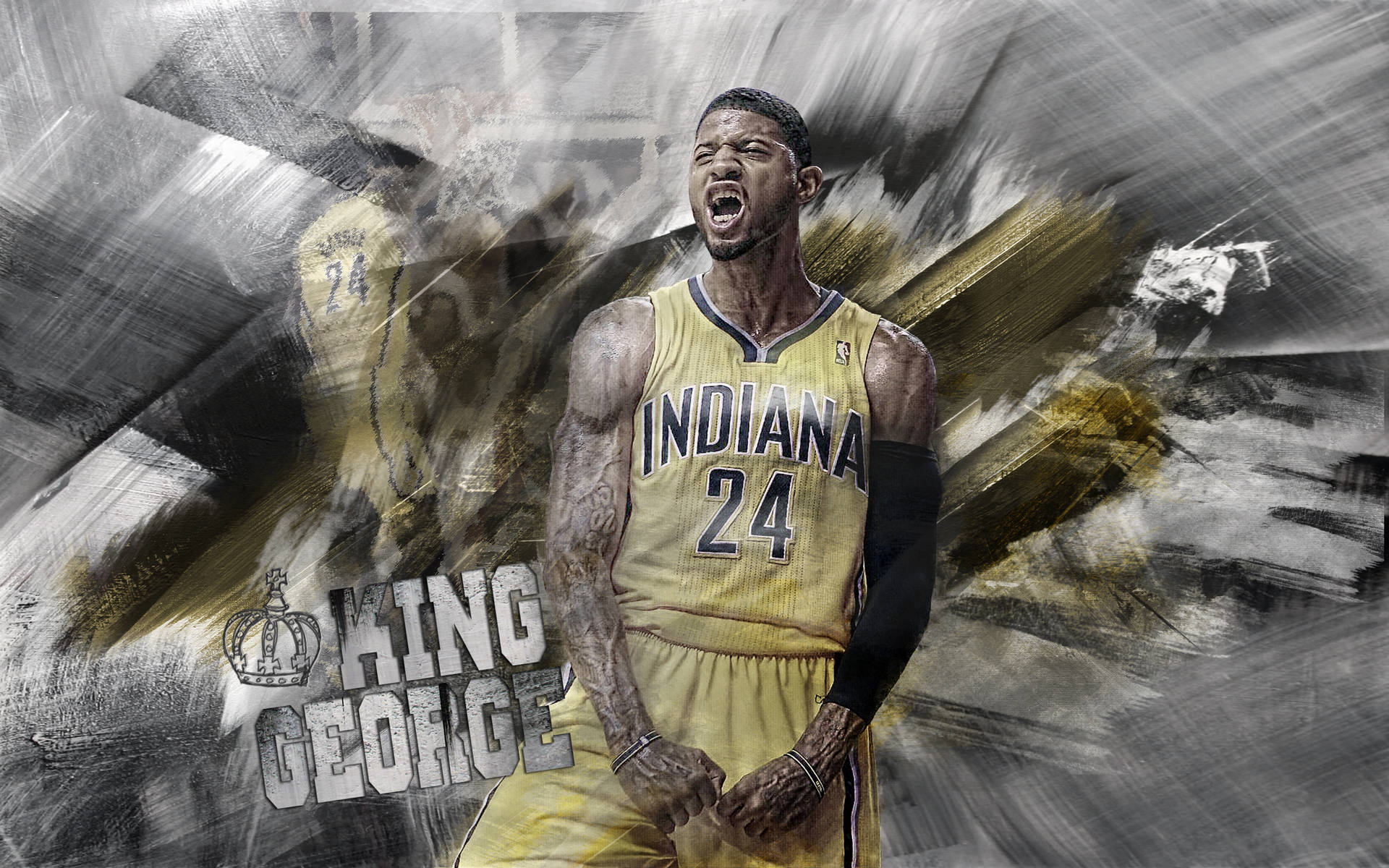 Indiana Pacers George Classic Jersey Background