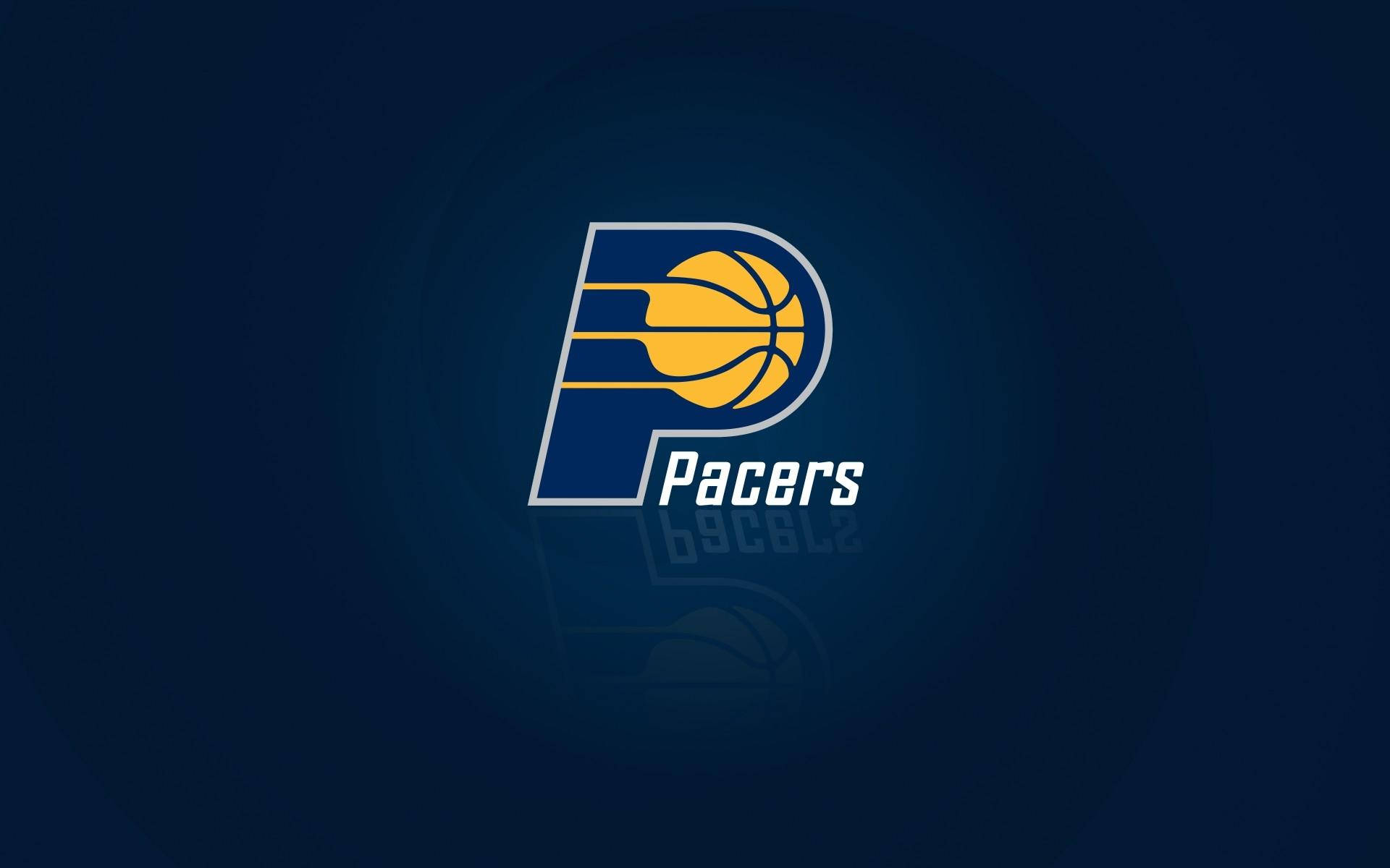 Indiana Pacers Logo On Blue Background Background