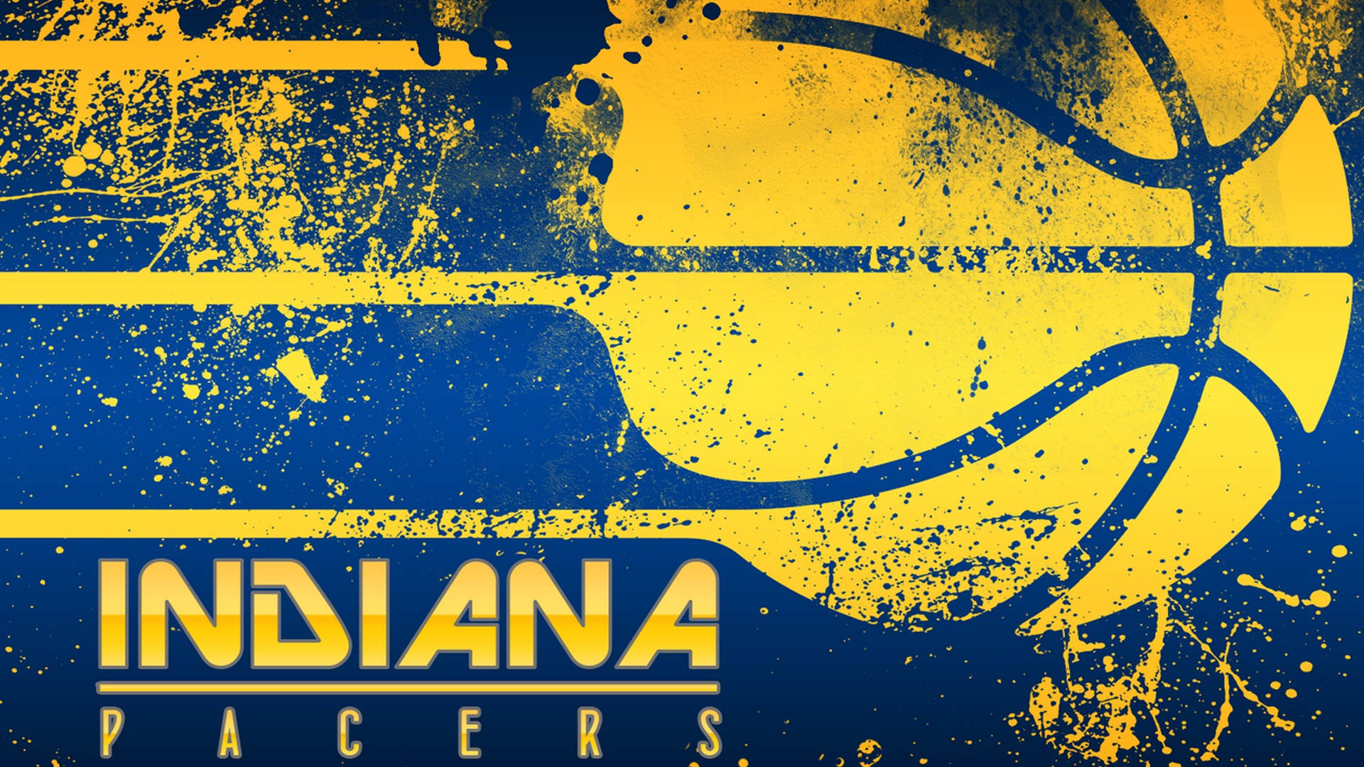 Indiana Pacers Messy Logo Background