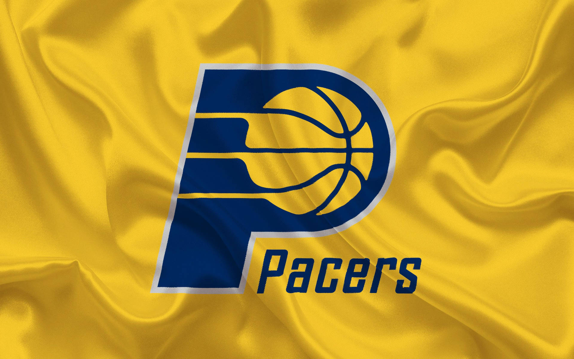 Indiana Pacers Satin Yellow Flag