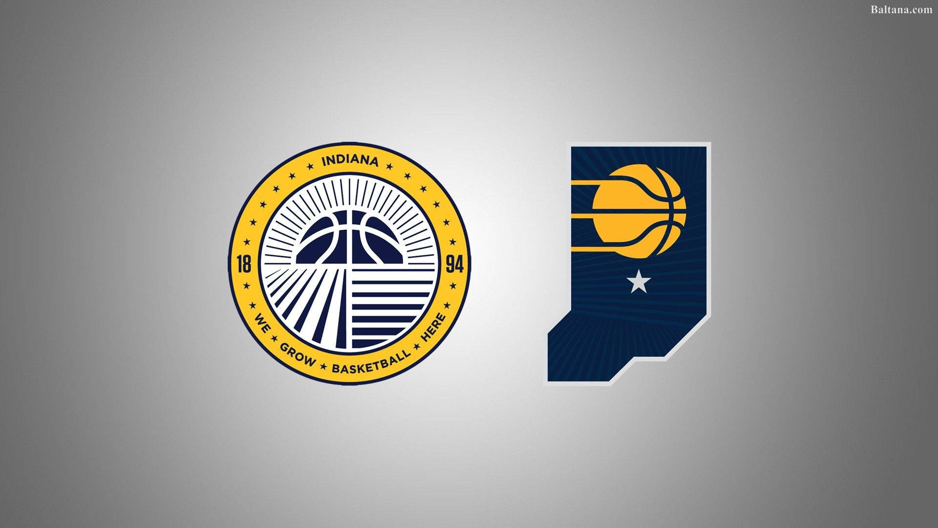 Indiana Pacers State Of Indiana Logo Background