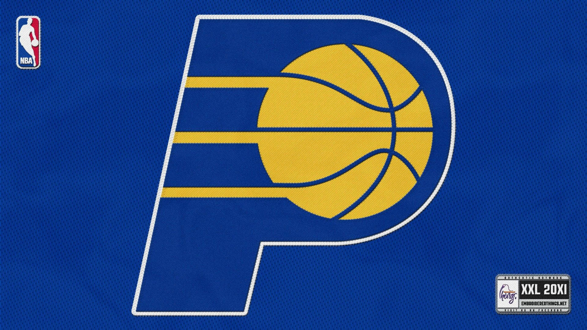 Indiana Pacers Stitched Logo Background
