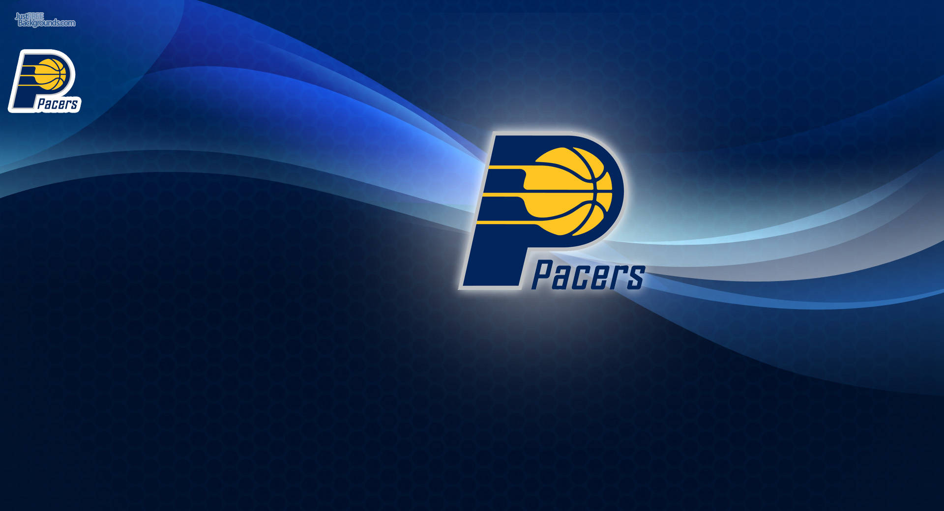 Indiana Pacers Stylized Letter P Logo Background