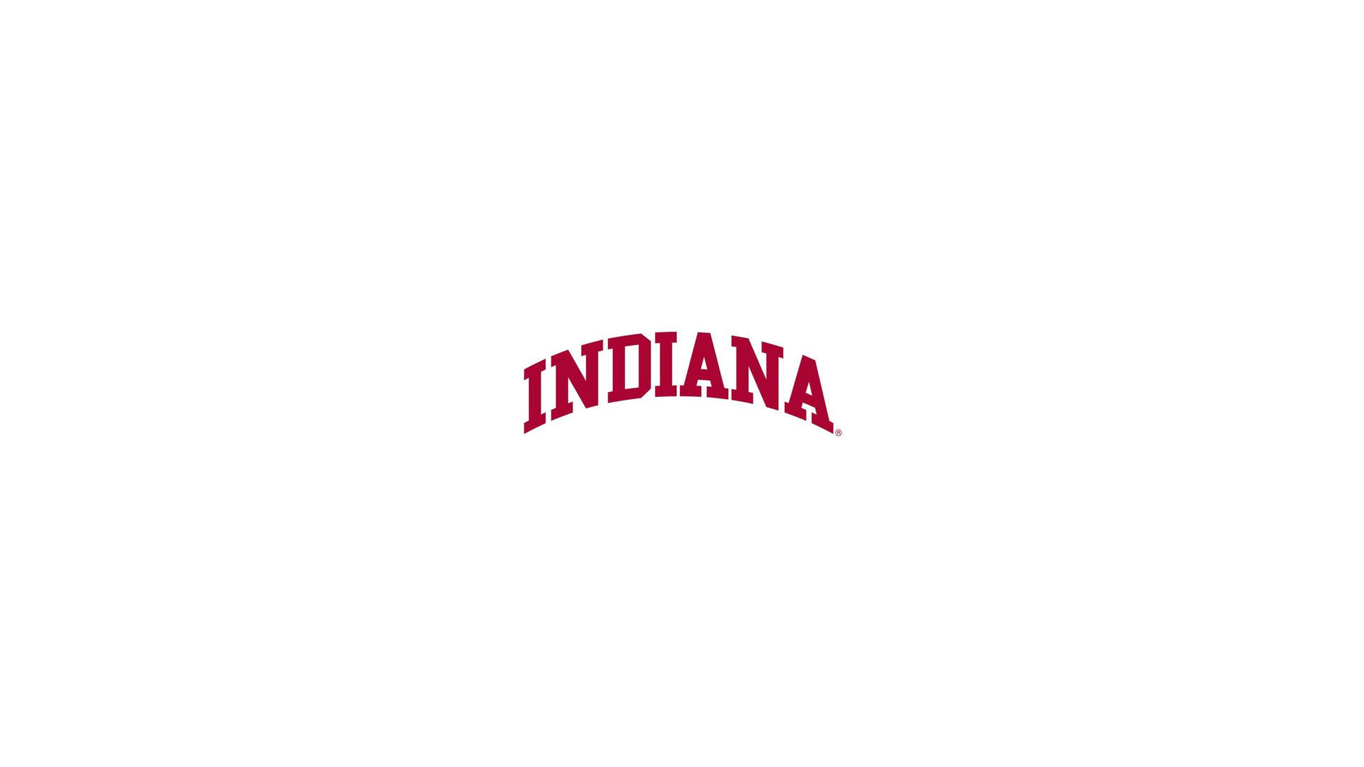 Indiana Red On White Background