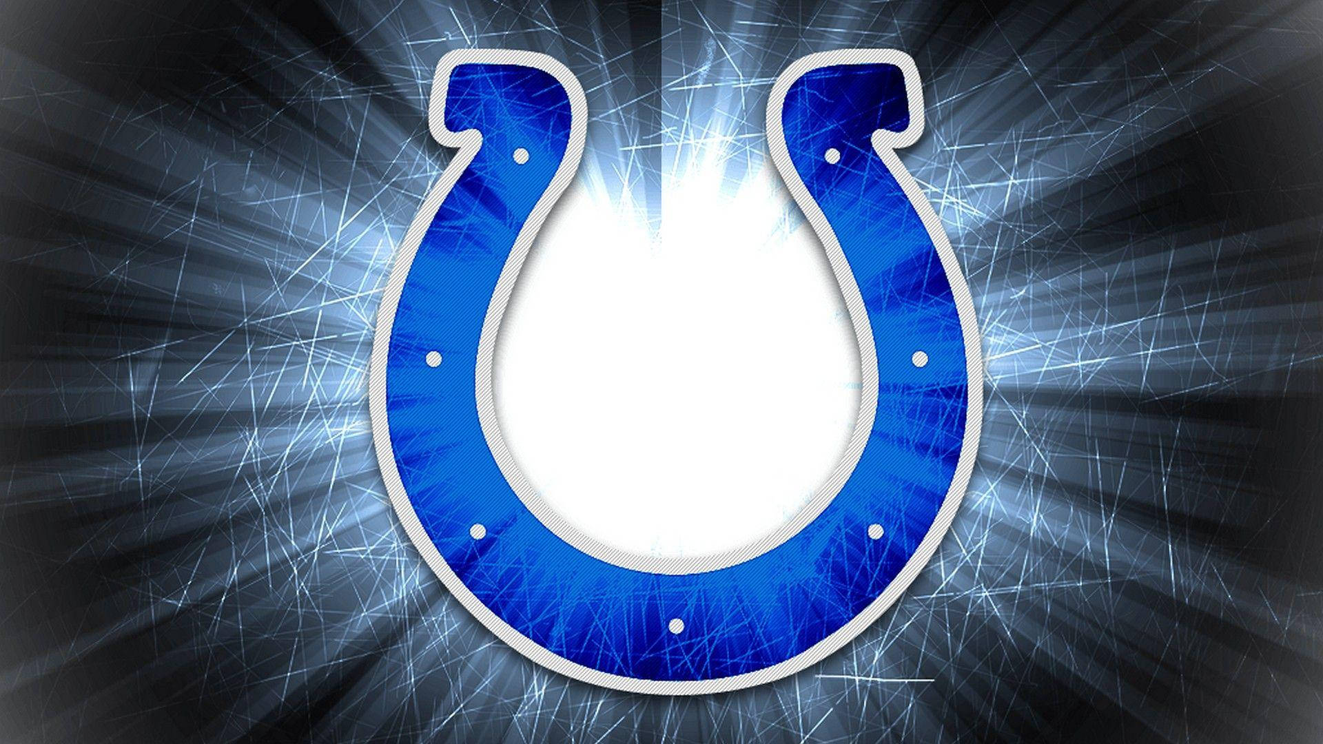 Indianapolis Colts Glowing Team Logo Background