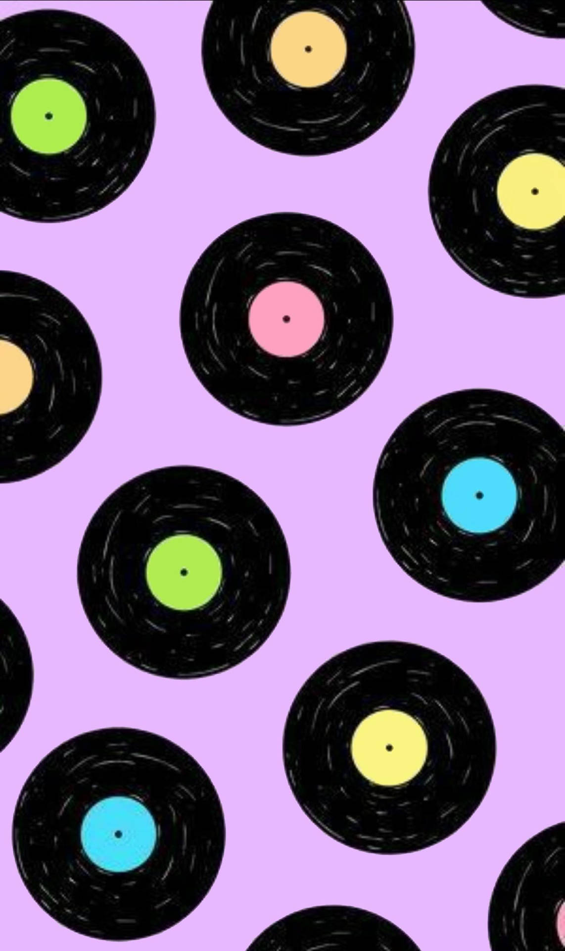 Indie Aesthetic Vinyl Records Background