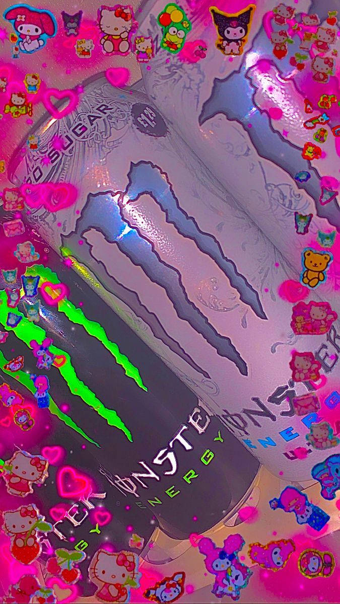 Indie Kid Aesthetic Monster Energy Drink Background