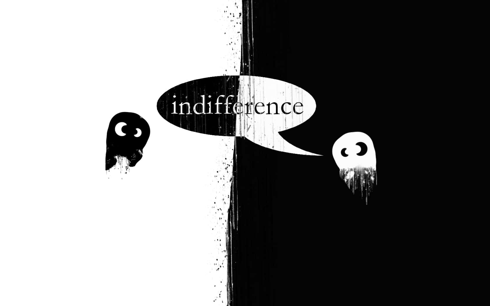 Indifferent Black And White Dots