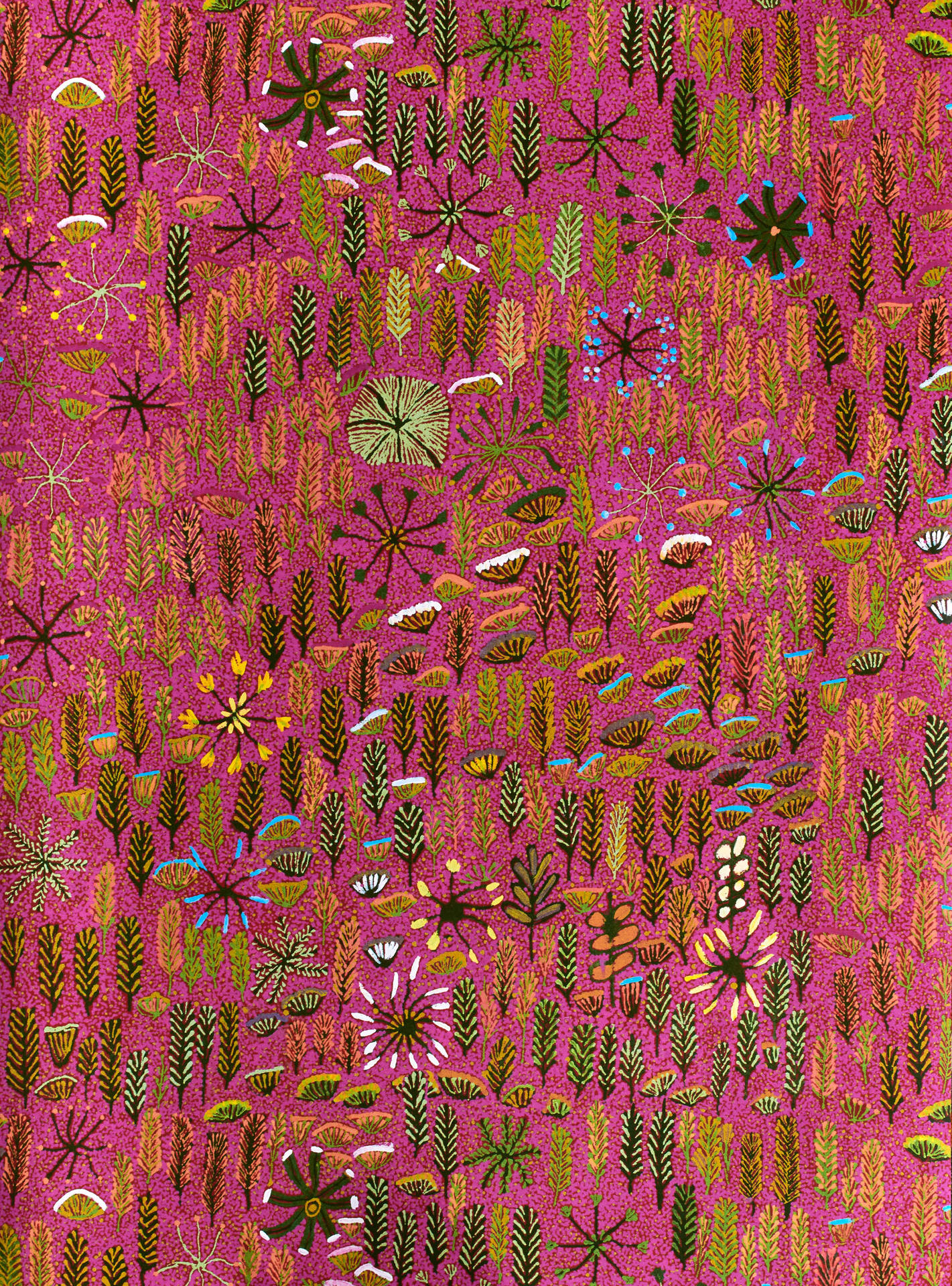 Indigenous Forest Artwork Background