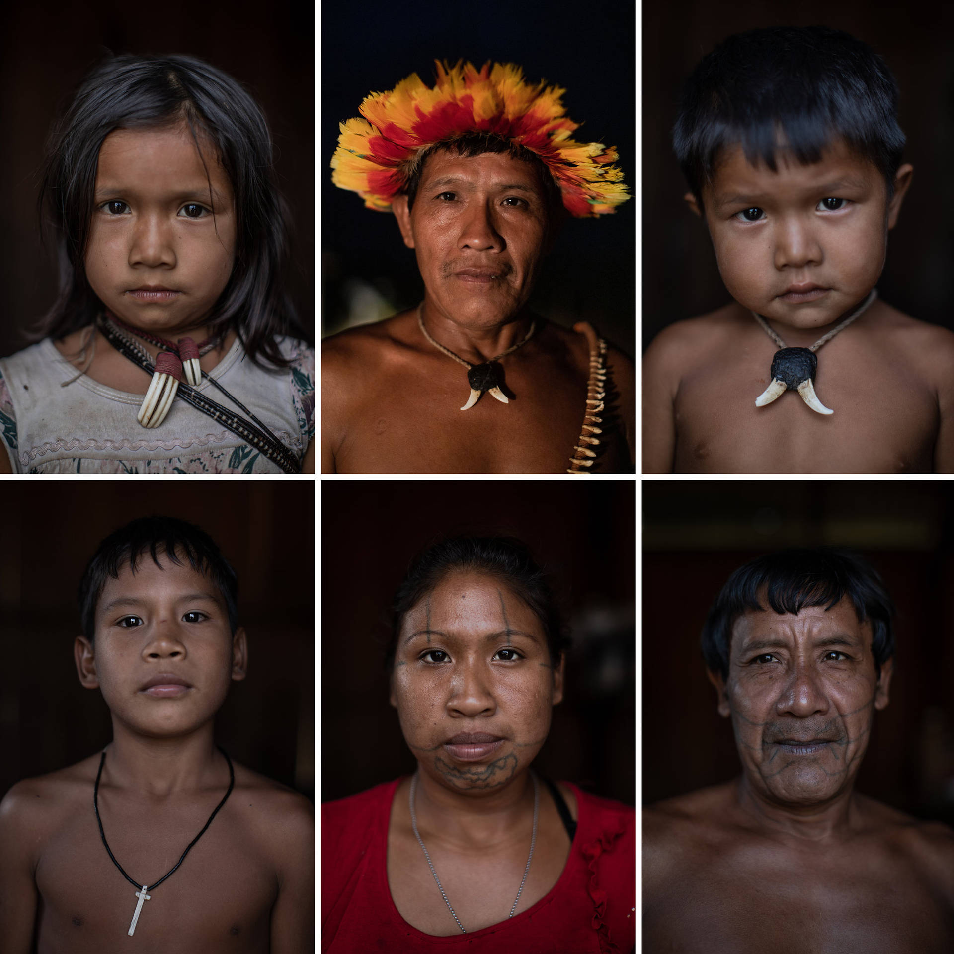 Indigenous People Of Amazonas Brazil Background