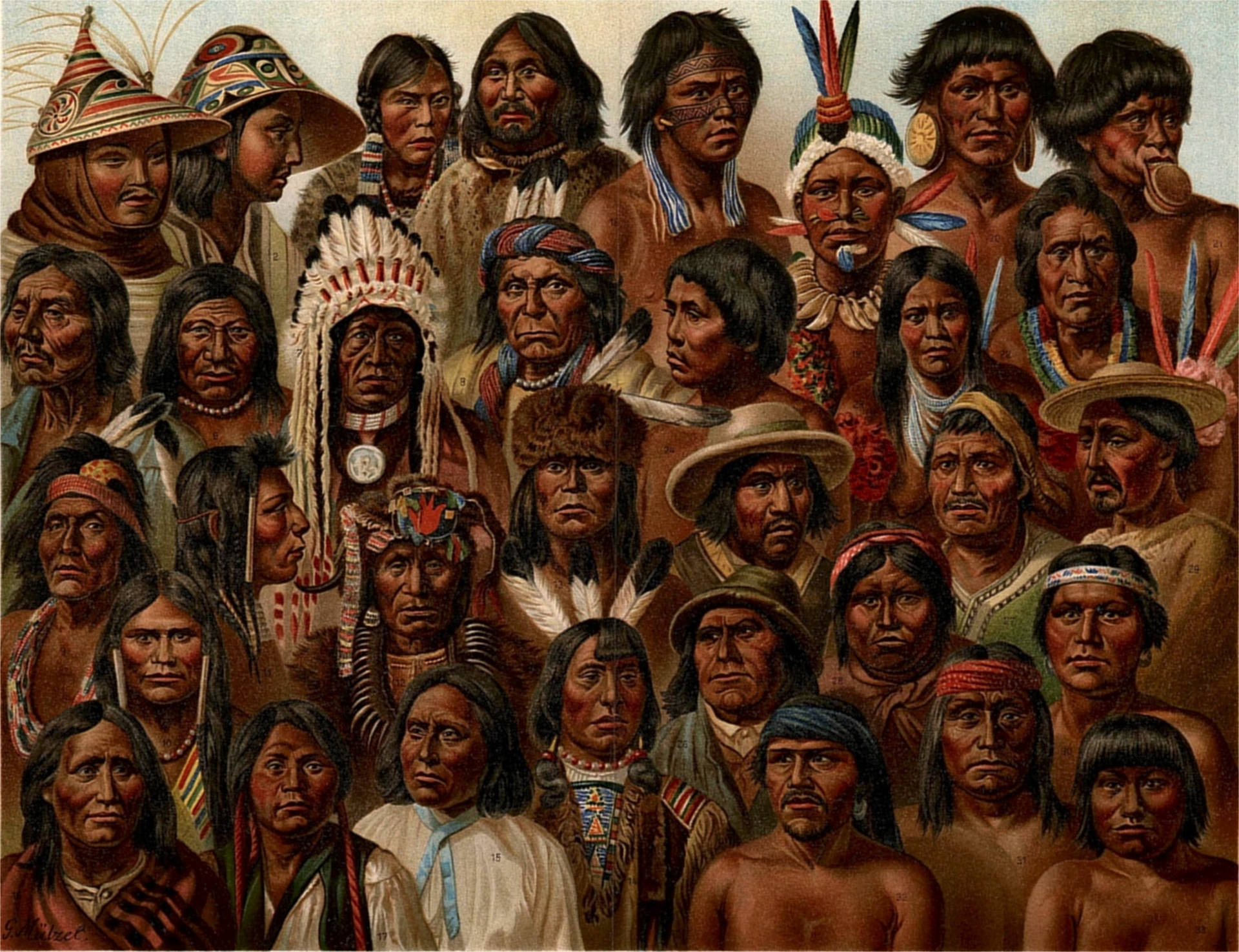Indigenous People Of America Background