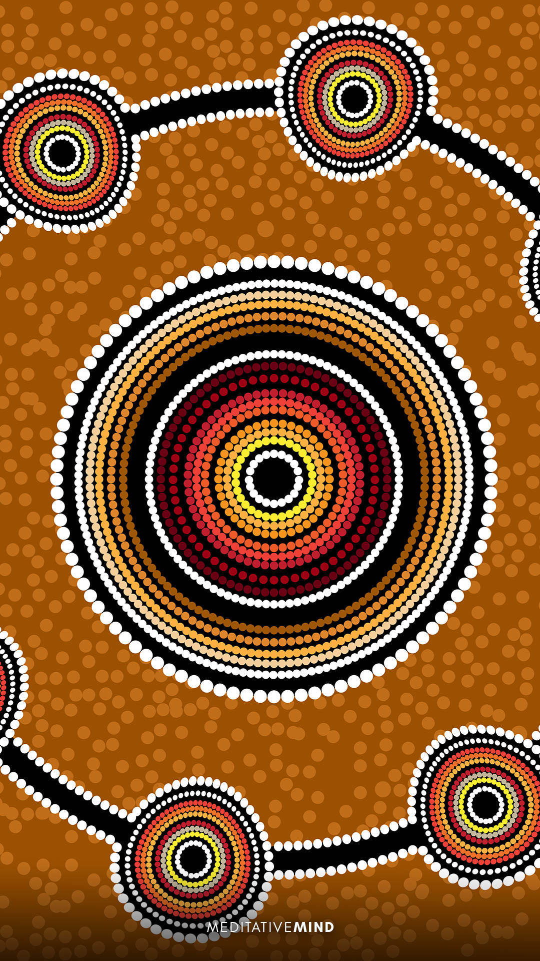 Indigenous Yellow-red Eye Background