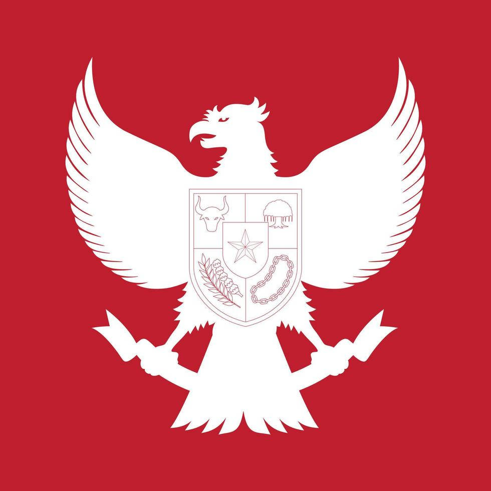 Indonesian Garuda Symbol Background