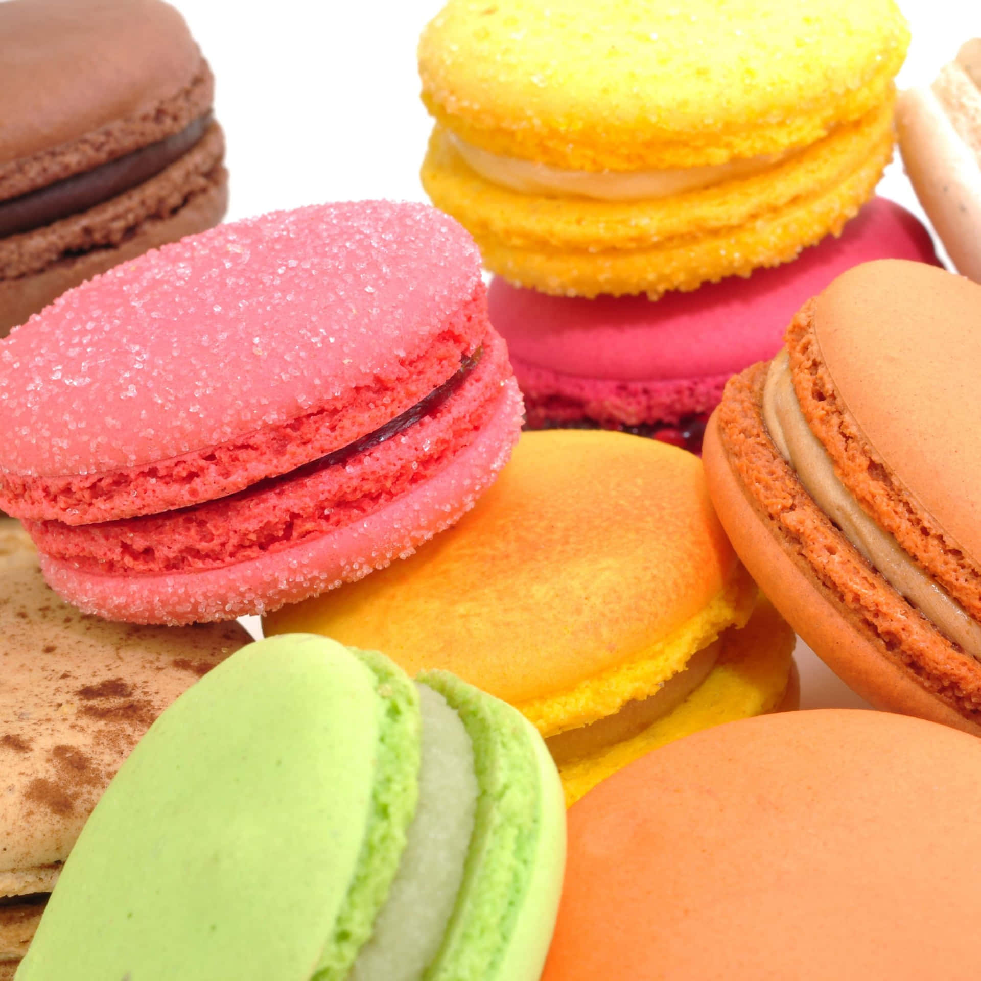 Indulge In The Elegance Of French Macaron Background