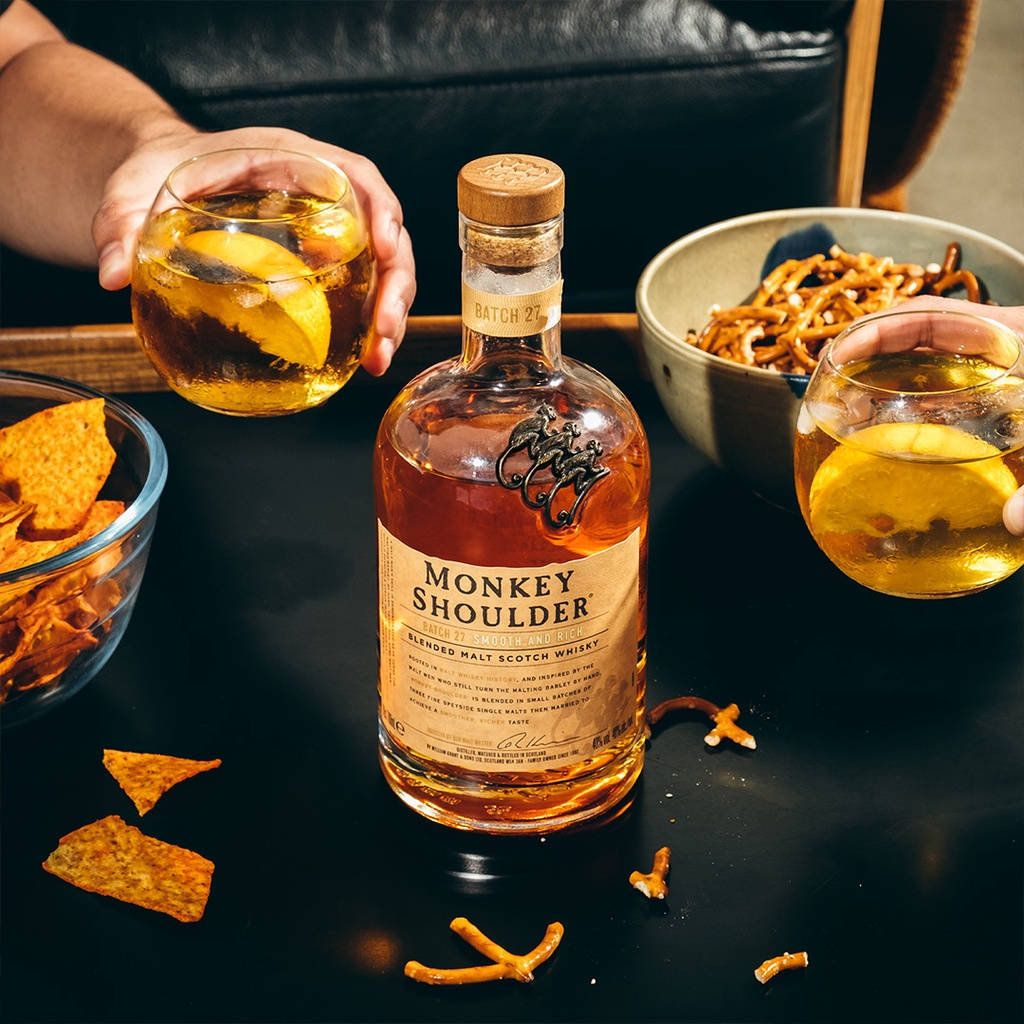 Indulge In The Rich Flavor Of A Lazy Old Fashioned Monkey Shoulder- A Taste Of Sophistication Background