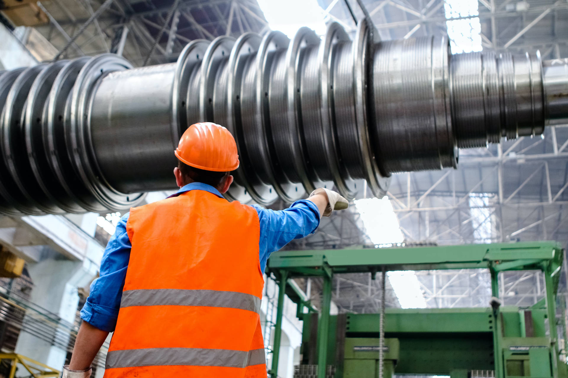 Industrial Maintenance Engineer At Work Background