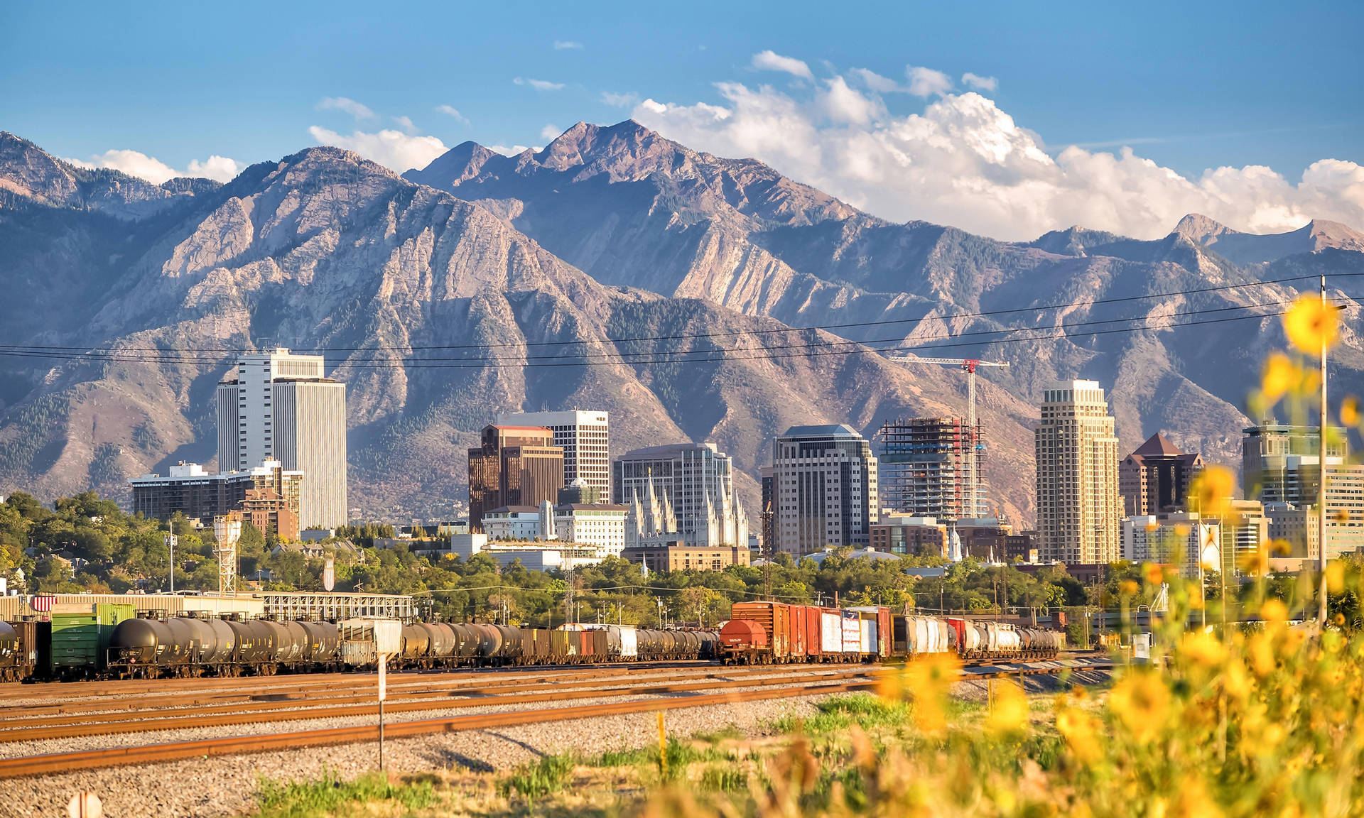 Industrial Revolution In The Heart Of Salt Lake City Background
