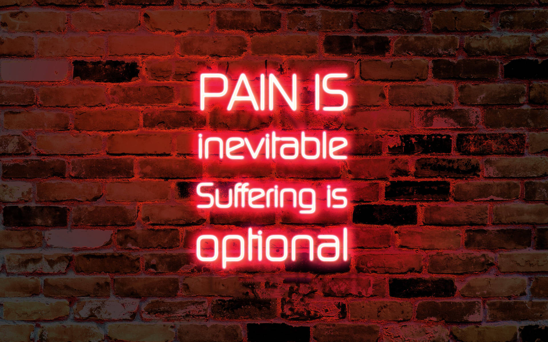Inevitable Pain Quote Background