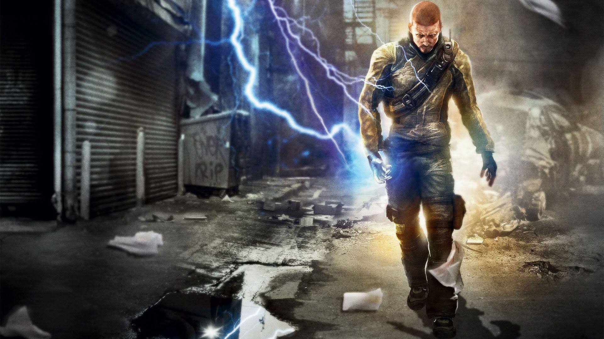 Infamous 2 Electricity Cole Background