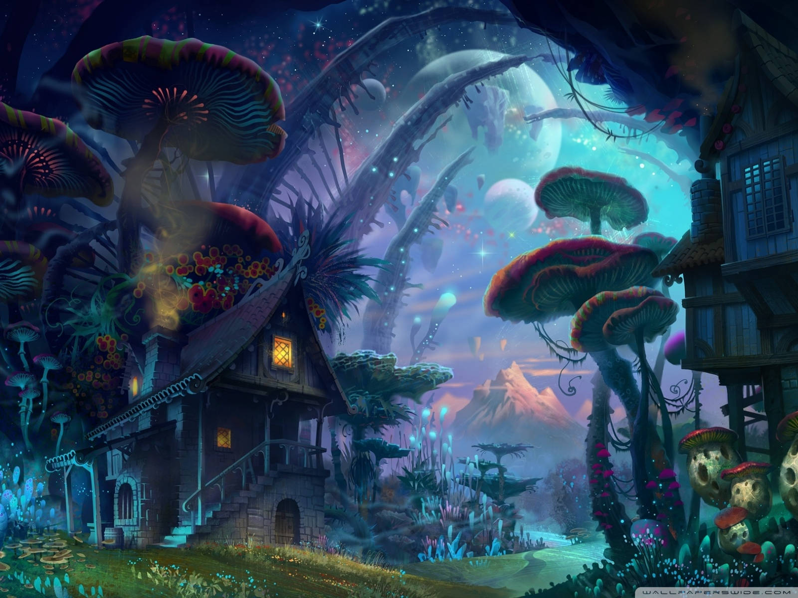 Infected Mushroom Fantasy World Background