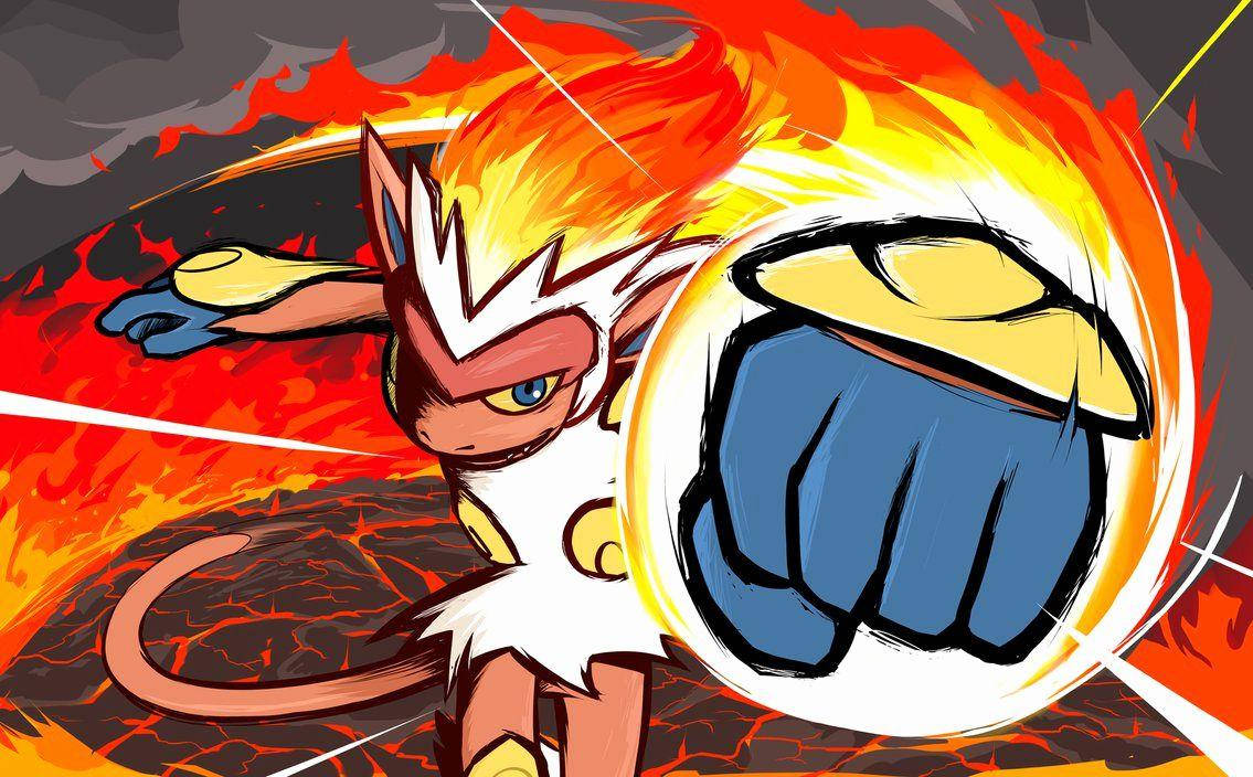 Infernape Charged Fist Background