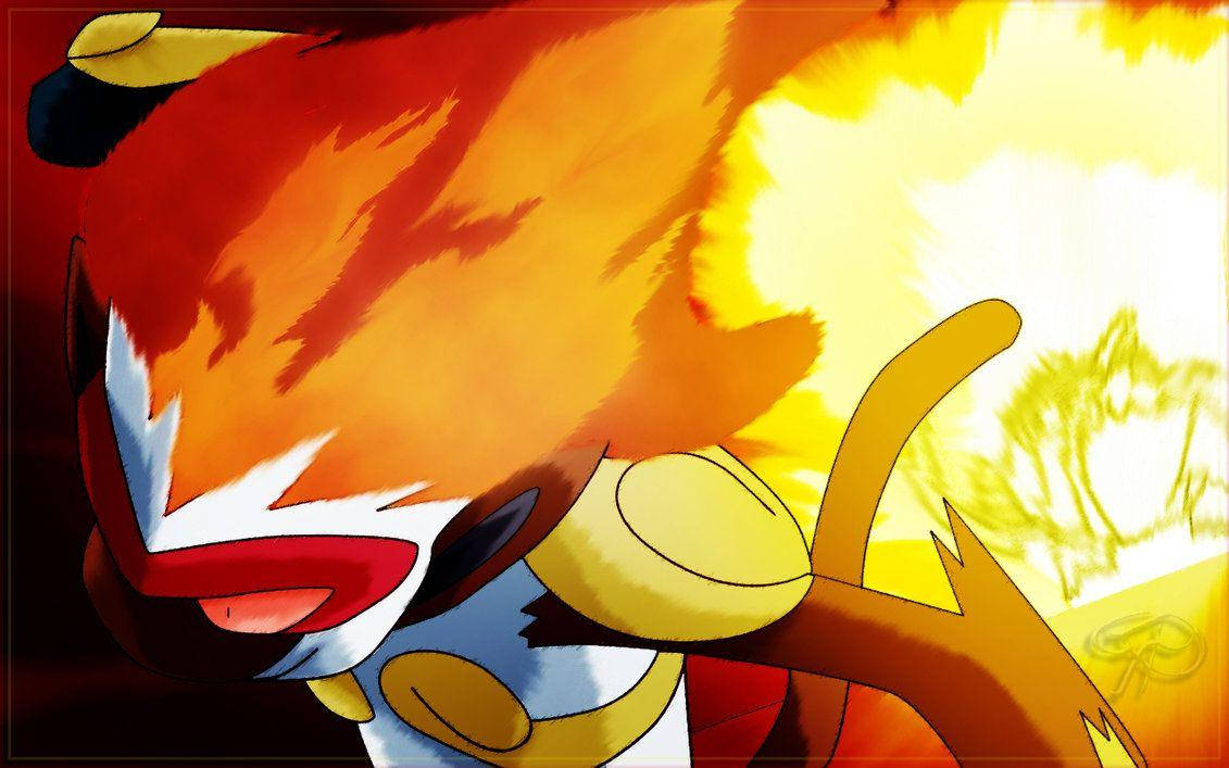 Infernape Explosion Background