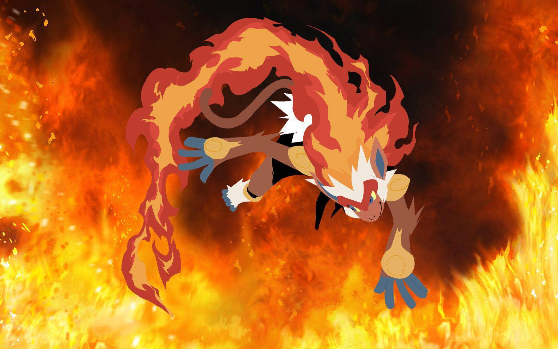 Infernape On Fire