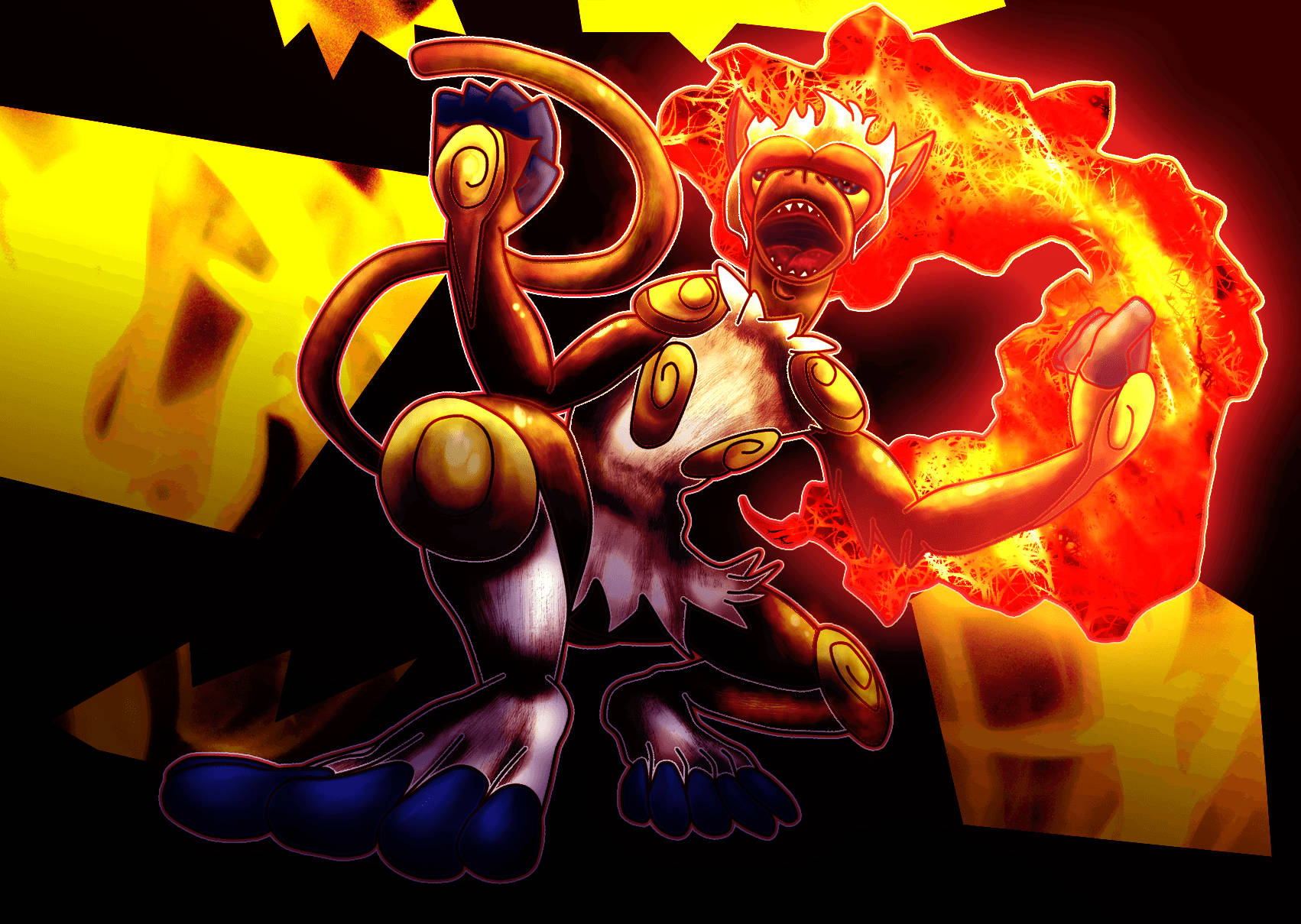 Infernape Power - Unleashing The Flame Background