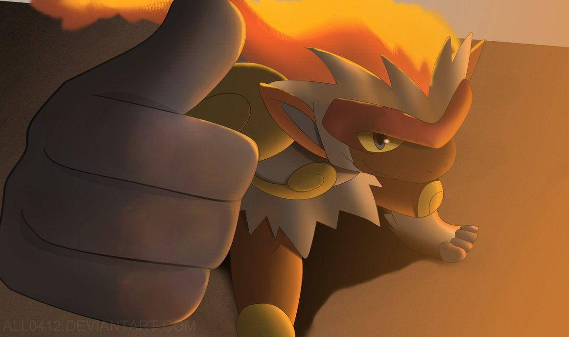 Infernape Thumb-up Background