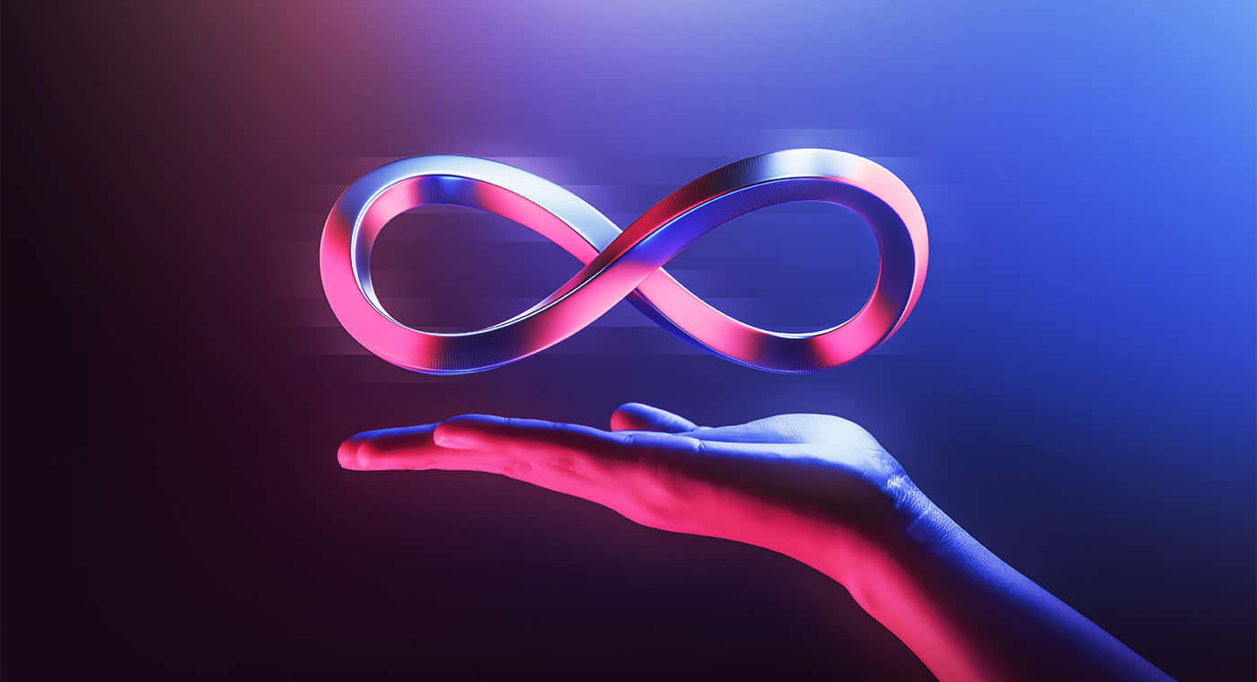 Infinity Symbol Of Cumulative Distribution Function Background