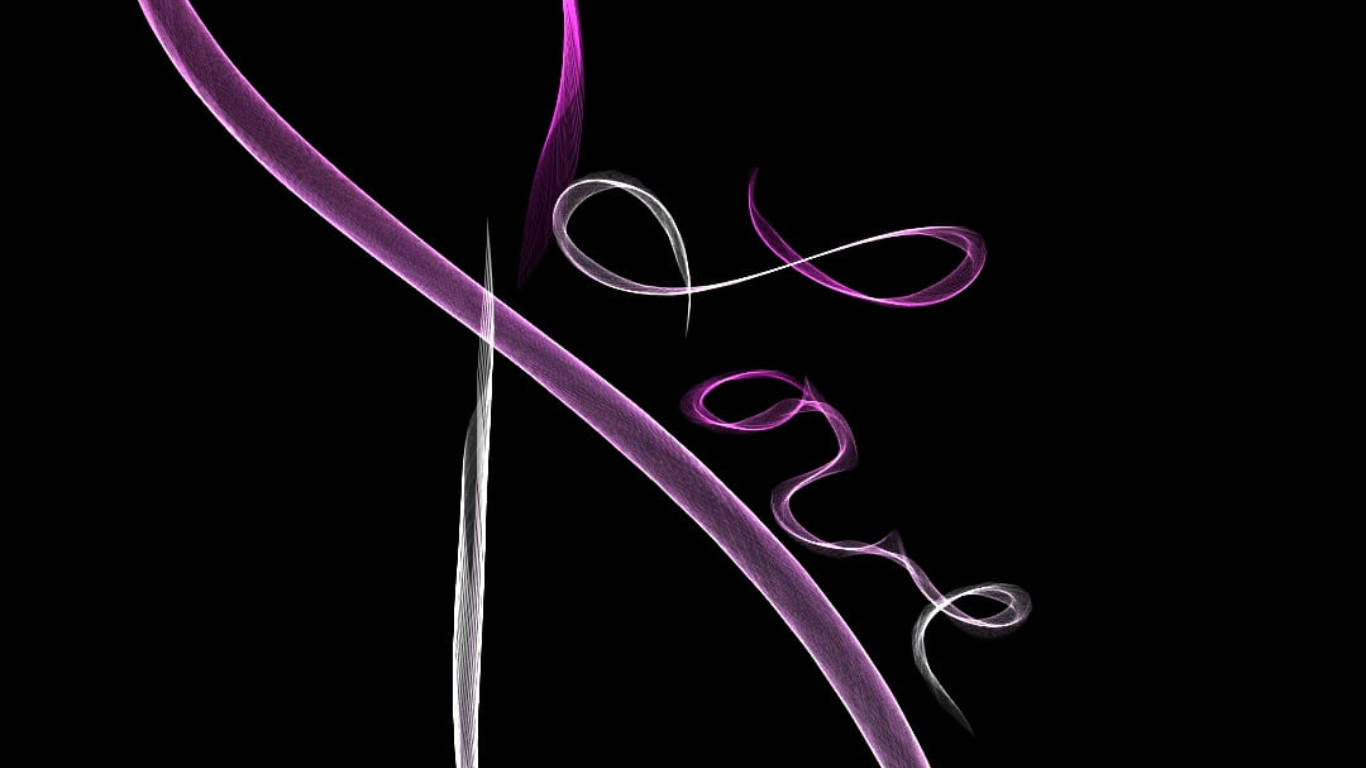 Infinity Symbol Purple Ribbon Background