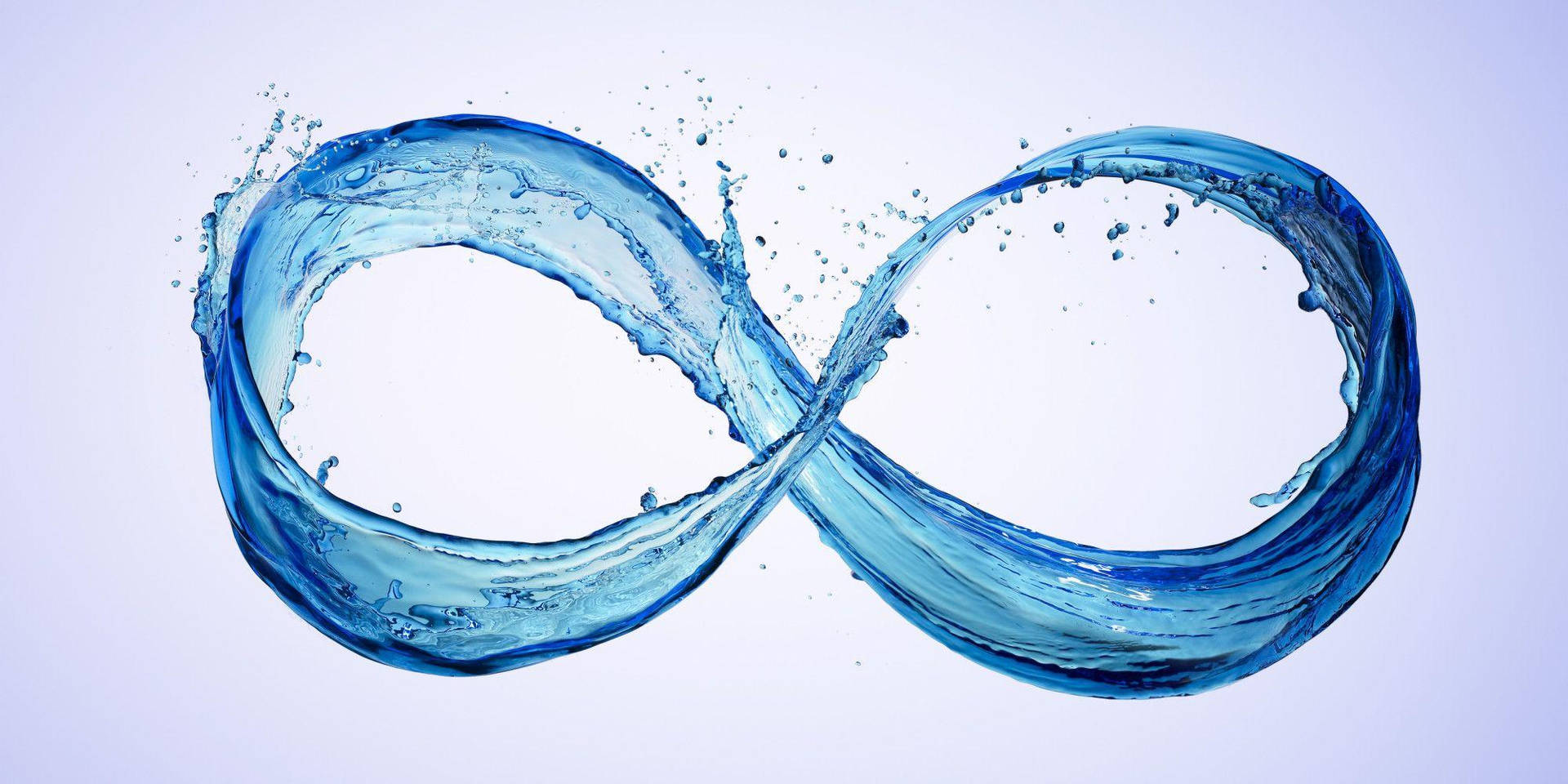 Infinity Symbol Waves Background