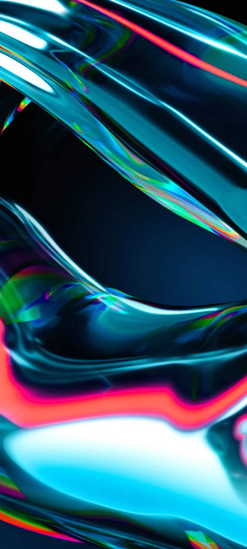 Infinix Aesthetic Abstract Thick Fluid Background