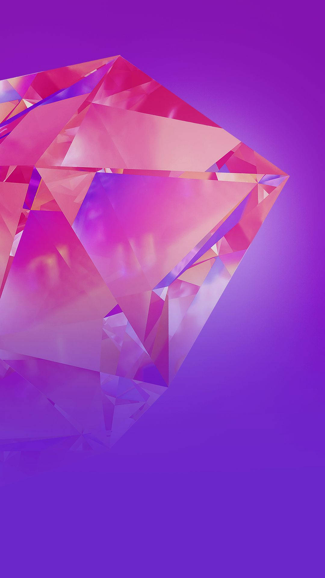 Infinix Aesthetic Pink Diamond Gem Background