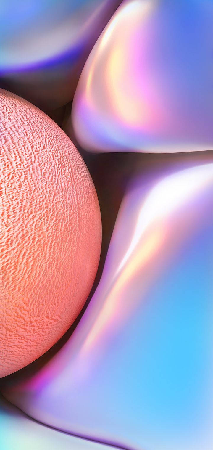 Infinix Pastel Sphere Inside Metallic Fluid Background