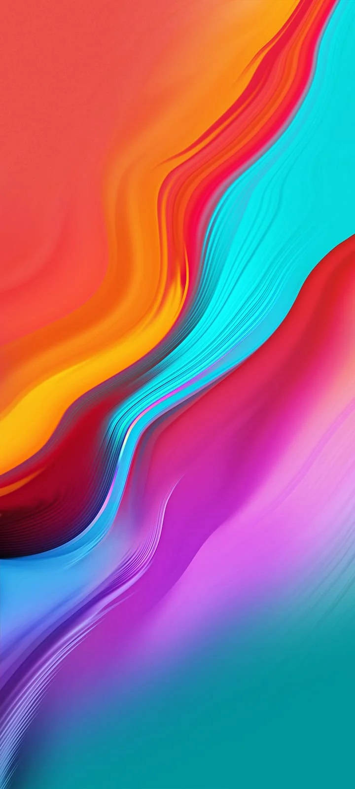 Infinix Smart 4 Abstract Colorful Curves Background