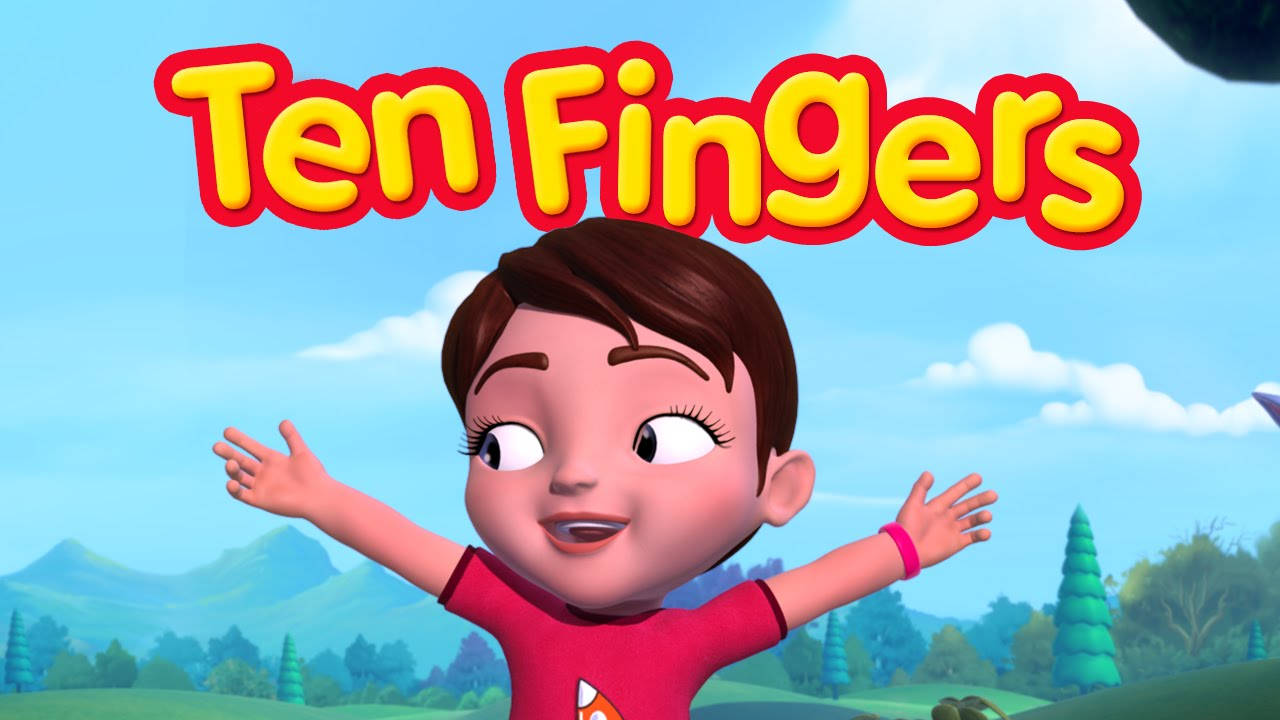 Infobells Ten Fingers Kids Learning Image Background