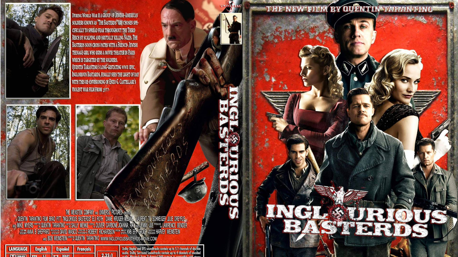 Inglourious Basterds Movie Cover Background