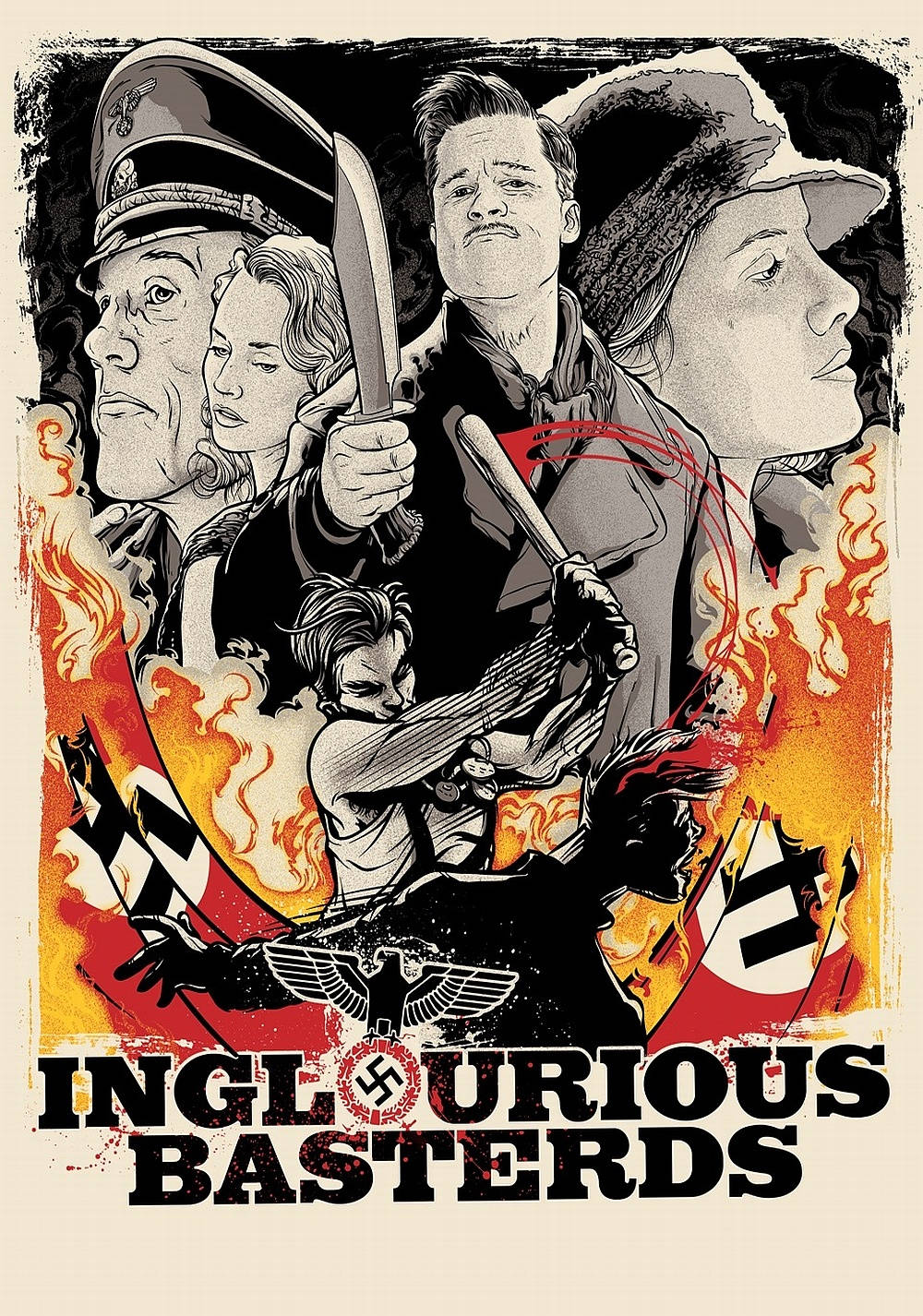 Inglourious Basterds Title Art Background