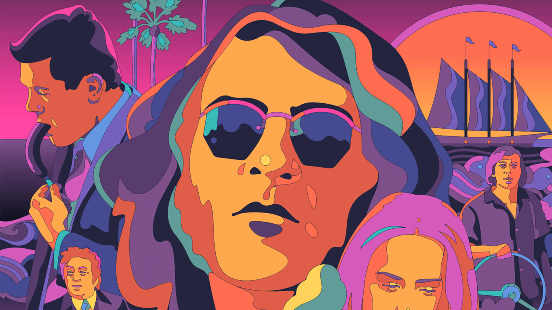 Inherent Vice Film Vector Background