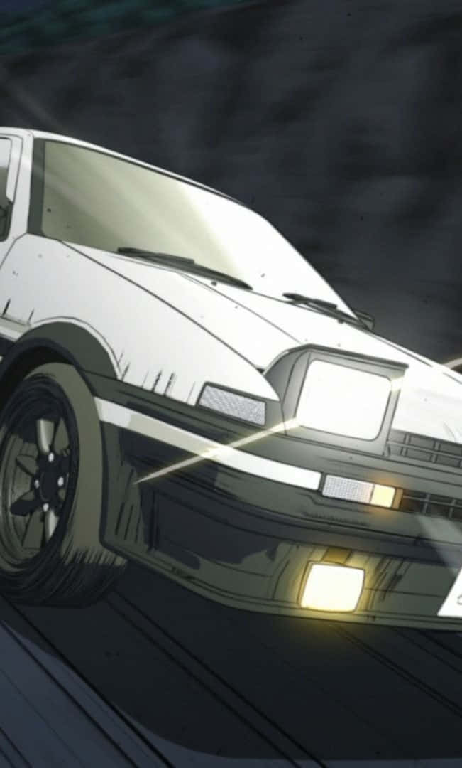 Initial D Phone Car Head Lights Background
