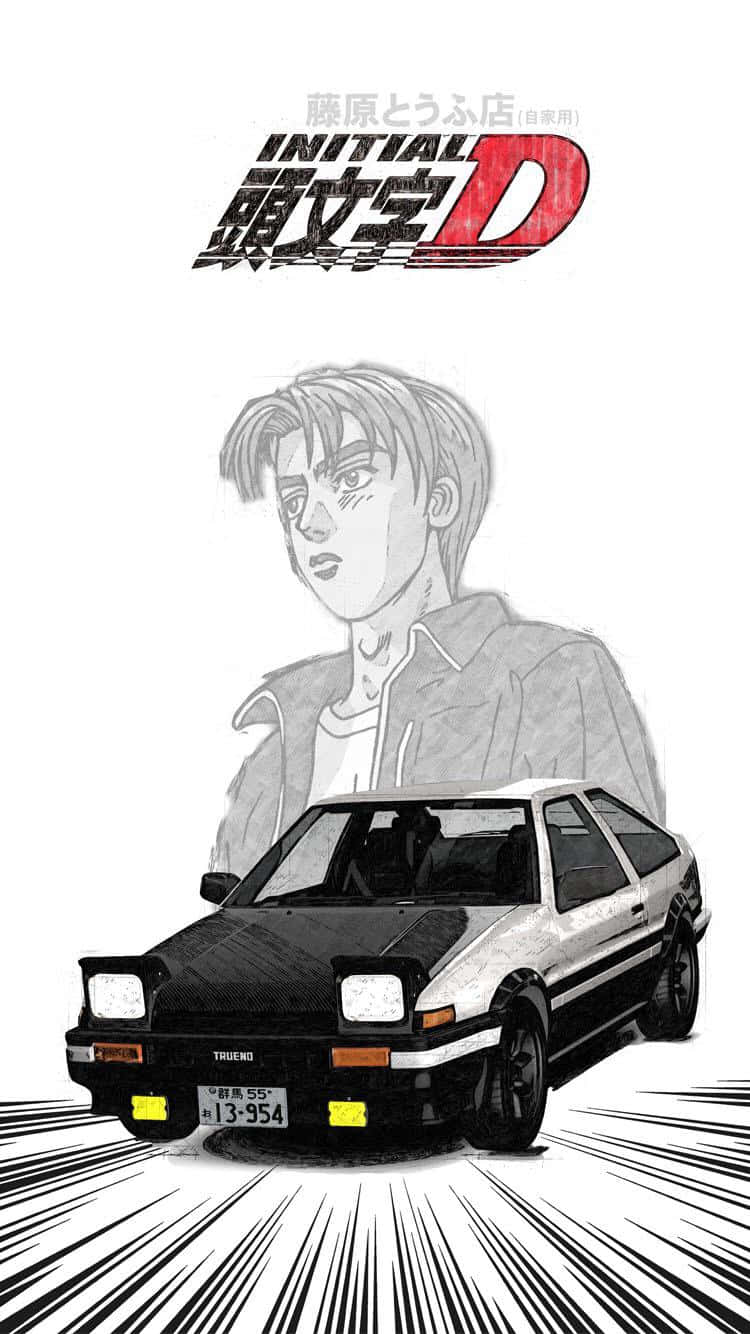 Initial D Phone Japanese Manga Poster Background