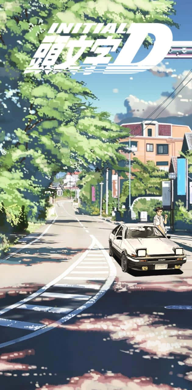 Initial D Phone Street Car Background