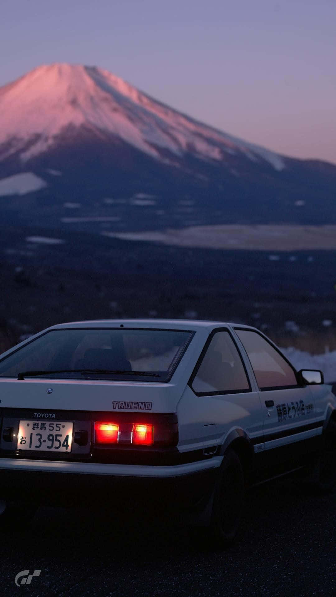 Initial D Racing Car Anime Phone Wallpaper Background