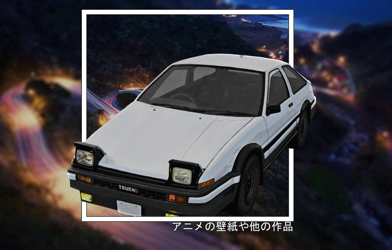 Initial D Retro Car Background