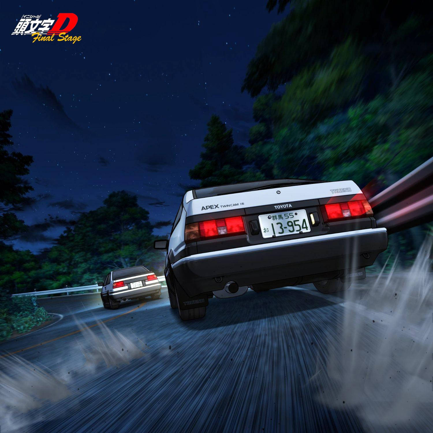 Initial D Toyota Sports Cars Background