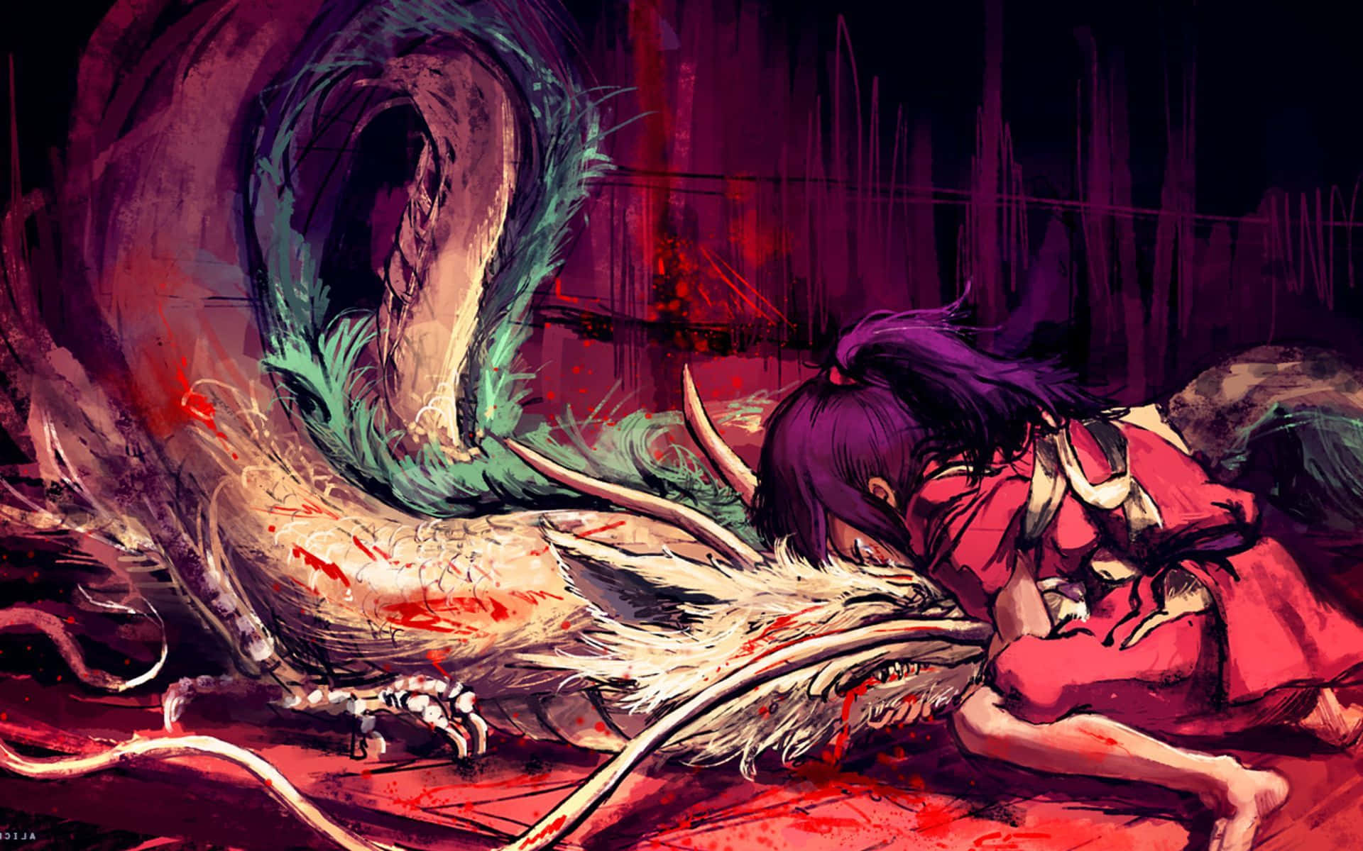 Injured Haku In Sen To Chihiro No Kamikakushi