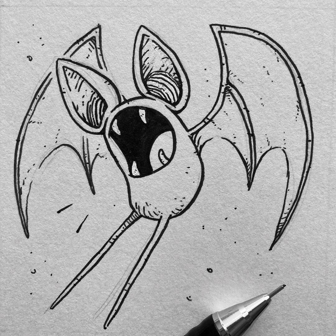 Inked Zubat Background