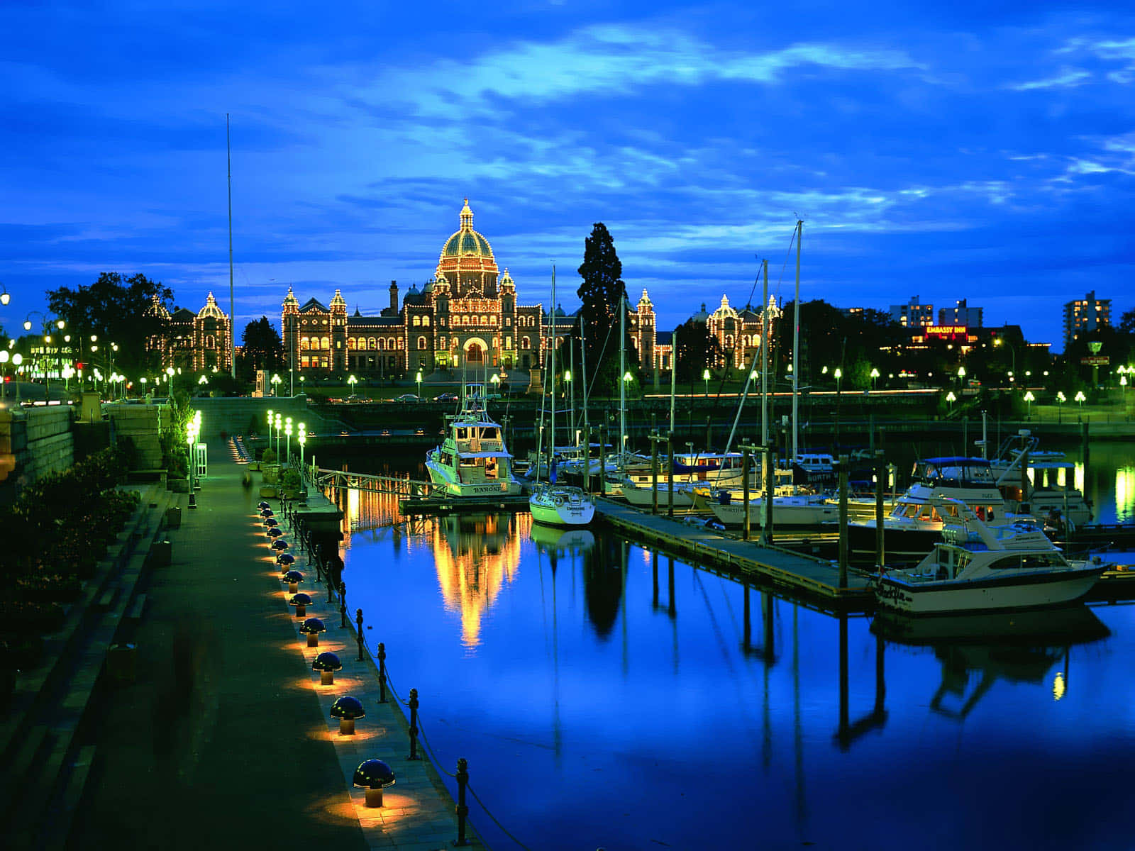 Inner Harbour In Victoria City Desktop Background