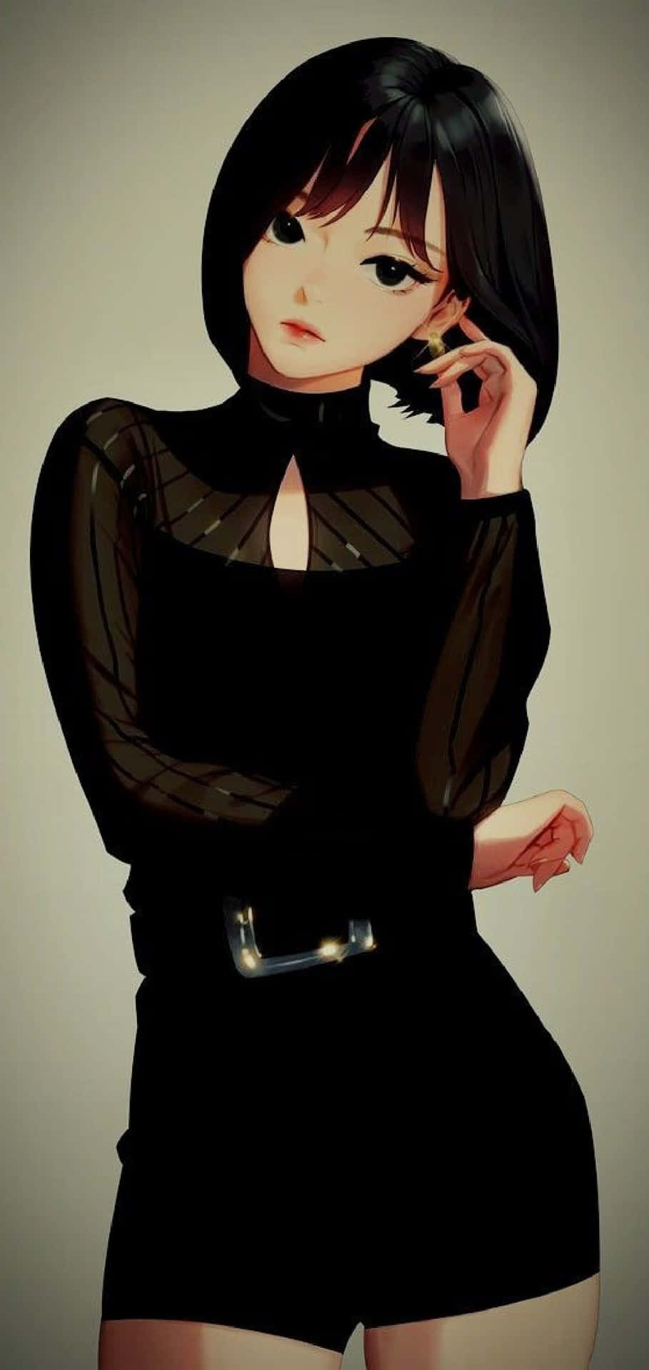 'innocence Personified - Beautiful Girl Cartoon' Background